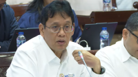 Menteri Keuangan (Menkeu), Purbaya Yudhi Sadewa, dalam paparan rapat kerja dengan Komisi XI DPR RI, pada Senin, 6/4/2026. | YouTube TVR Parlemen