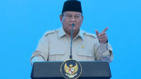 Presiden Prabowo Subianto memberikan pidato di Groundbreaking 13 Proyek Hilirisasi Nasional Tahap II, Cilacap, Jateng, Rabu, 29/4/2026. | YouTube Sekretariat Presiden