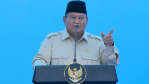Presiden Prabowo Subianto memberikan pidato di Groundbreaking 13 Proyek Hilirisasi Nasional Tahap II, Cilacap, Jateng, Rabu, 29/4/2026. | YouTube Sekretariat Presiden