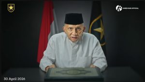 Ketua Majelis Syura Partai Ummat Amien Rais dalam video yang diunggah Kamis, 30/4/2026 | YouTube Amien Rais Official