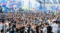 Presiden Prabowo Subianto dalam Peringatan Hari Buruh Internasional yang digelar di Lapangan Silang Monumen Nasional (Monas), Jakarta, Jumat, 1/5/2026 | Instagram @sekretariat.kabinet