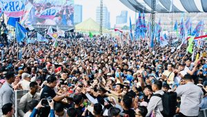Presiden Prabowo Subianto dalam Peringatan Hari Buruh Internasional yang digelar di Lapangan Silang Monumen Nasional (Monas), Jakarta, Jumat, 1/5/2026 | Instagram @sekretariat.kabinet