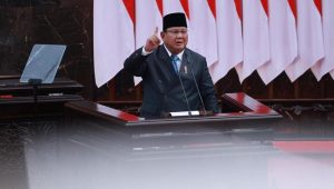 Presiden Prabowo Subianto saat berbicara mengenai Kerangka Ekonomi Makro dan Pokok-pokok Kebijakan Fiskal (KEM-PPKF) dalam Rapat Paripurna bersama DPR RI di Kompleks Parlemen, Senayan, Jakarta, Rabu, 20/5/2026 | YouTube Sekretariat Presiden