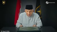 Ketua Majelis Syura Partai Ummat Amien Rais dalam video yang diunggah Kamis, 30/4/2026 | YouTube Amien Rais Official