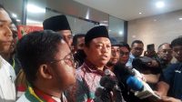 Juru bicara pelaporan Saefullah Hamid di Bareskrim Polri, Jakarta, Senin, 4/5/2026 | Muhammad Reza/Forum Keadilan
