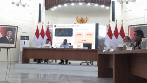 Mensos Saifullah Yusuf bersama dengan Kabakom Muhammad Qodari, di Kantor Bakom, Jakarta, Rabu, 6/5/2026 | Novia Suhari/Forum Keadilan