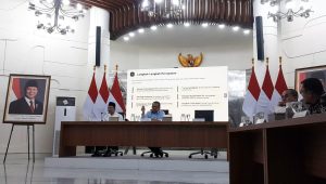 Mensos Saifullah Yusuf bersama dengan Kabakom Muhammad Qodari, di Kantor Bakom, Jakarta, Rabu, 6/5/2026 | Novia Suhari/Forum Keadilan