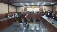 Eks Wamenaker Immanuel Ebenezer Gerungan alias Noel saat diperiksa sebagai Terdakwa di Pengadilan Tipikor Jakarta, Kamis, 7/5/2026 | Syahrul Baihaqi/Forum Keadilan