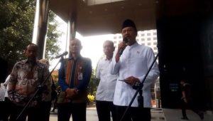 Menteri Sosial (Mensos) Saifullah Yusuf atau Gus Ipul di Gedung Merah Putih KPK, Kuningan, Jakarta Selatan, Jumat, 8/5/2026 | Muhammad Reza/Forum Keadilan