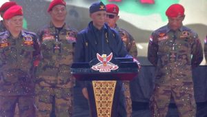 Ketua Umum Gerakan Rakyat Indonesia Bersatu (GRIB) Jaya Hercules Rosario Marshal di Hari Ulang Tahun (HUT) ke-15 GRIB Jaya di Istora Senayan, Jakarta, Minggu, 10/5/2026 | Ist