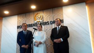 Ketua DPR RI Puan Maharani bersama jajaran di Kompleks Parlemen, Senayan, Jakarta, Selasa, 12/5/2026 | Novia Suhari/Forum Keadilan
