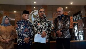 Ketua MPR RI Ahmad Muzani, bersama dengan jajaran MPR RI, di Kompleks Parlemen, Senayan, Jakarta, Rabu, 13/5/2026 | Novia Suhari/Forum Keadilan