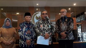 Ketua MPR RI Ahmad Muzani, bersama dengan jajaran MPR RI, di Kompleks Parlemen, Senayan, Jakarta, Rabu, 13/5/2026 | Novia Suhari/Forum Keadilan