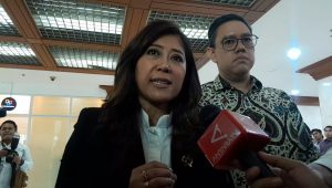 Menteri Komunikasi dan Digital (Menkomdigi) Meutya Hafid di Kompleks Parlemen, Senayan, Jakarta, Senin, 18/5/2026 | Novia Suhari/Forum Keadilan