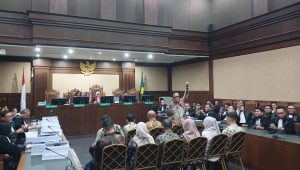 Eks Wamenaker Noel Ebenezer saat menghadapi sidang tuntutan di Pengadilan Tipikor Jakarta, Senin, 18/5/2026 | Syahrul Baihaqi/Forum Keadilan