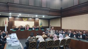 Eks Wamenaker Noel Ebenezer saat menghadapi sidang tuntutan di Pengadilan Tipikor Jakarta, Senin, 18/5/2026 | Syahrul Baihaqi/Forum Keadilan