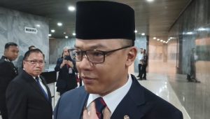 Menteri Luar Negeri (Menlu) RI Sugiono di Kompleks Parlemen, Senayan, Jakarta, Rabu, 20/5/2026 | Novia Suhari/Forum Keadilan