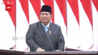 Presiden Prabowo Subianto saat berbicara mengenai Kerangka Ekonomi Makro dan Pokok-pokok Kebijakan Fiskal (KEM-PPKF) dalam Rapat Paripurna bersama DPR RI di Kompleks Parlemen, Senayan, Jakarta, Rabu, 20/5/2026 | YouTube Sekretariat Presiden