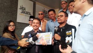 Kuasa hukum Abdul Gafur Sangadji dan Roy Suryo di Polda Metro Jaya, Jakarta, Rabu, 20/5/2026 | Muhammad Reza/Forum Keadilan