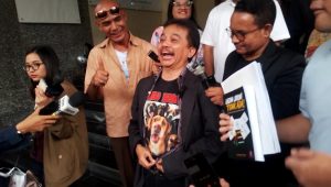Roy Suryo di Polda Metro Jaya, Jakarta, Rabu, 20/5/2026 | Muhammad Reza/Forum Keadilan