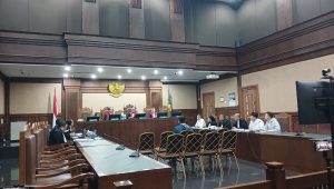Orlando Hamonangan Sianipar selaku Kepala Seksi Intelijen Kepabeanan saat menjadi saksi di Pengadilan Tipikor Jakarta, Rabu, 20/5/2026 | Syahrul Baihaqi/Forum Keadilan
