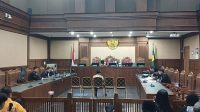 Eks Wamenaker Noel Ebenezer di Pengadilan Tipikor Jakarta, Senin, 25/5/2026 | Syahrul Baihaqi/Forum Keadilan