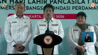Kepala Badan Pembinaan Ideologi Pancasila (BPIP) Yudian Wahyu dalam konferensi pers yang digelar di Kantor BPIP, Jakarta, Jumat, 29/5/2026 | YouTube BPIP