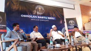 Diskusi publik bertajuk "OBROLAN SABTU SERU: Antara Prabowo, Teddy & Amien Rais" yang digelar komunitas Obor Rakyat Reborn di Jakarta, Sabtu, 9/5/2026 | Muhammad Reza/Forum Keadilan Guru Besar Hukum Universitas Al Azhar Indonesia Supardi J Ahmad