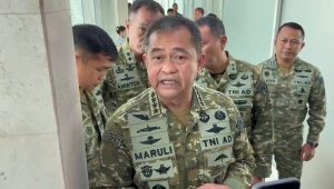 Kepala Staf Angkatan Darat (KSAD) Maruli Simanjuntak di Kompleks Parlemen, Senayan, Jakarta, Selasa, 19/5/2026 | Novia Suhari/Forum Keadilan