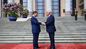 Presiden Amerika Serikat (AS) Donald Trump bertemu dengan Presiden Cina Xi Jinping | Dok. Kenny Holston/The New York Times