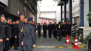 Perkantoran Hayam Wuruk Plaza Dijaga Ketat Personel Brimob, Sabtu, 9/5/2026 | Ist