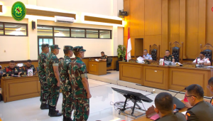 Sidang pemeriksaan saksi kasus penyerangan Andrie Yunus di Pengadilan Militer II-08 Jakarta, Rabu, 6/5/2026 | YouTube YouTube Dilmil Jakarta