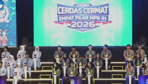 kegiatan Lomba Cerdas Cermat (LCC) Empat Pilar MPR RI 2026 tingkat Provinsi Kalimantan Barat pada Senin, 11/5/2026. | YouTube MPR RI