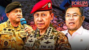 Letjen Kehormatan (Purn) Lodewijk Pusung, Jenderal Kehormatan (Purn) Agus Sutomo, dan Irjen Polisi (Purn) Sonny Sanjaya | Fajar Putra Ramadhan/Forum Keadilan