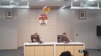 Pelaksana Tugas (Plt) Direktur Penyidikan KPK Achmad Taufik Husein dan Jubir KPK Budi Prasetyo dalam konferensi pers di Gedung Merah Putih KPK, Jakarta Selatan, Selasa, 2/6/2026 | Muhammad Reza/Forum Keadilan