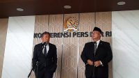 Wakil Ketua DPR RI dari Fraksi PKB Cucun Ahmad Syamsurijal (kanan) dan Wakil Ketua DPR RI dari Fraksi NasDem Saan Mustofa (kiri) di Kompleks Parlemen, Senayan, Jakarta, Kamis, 4/6/2026 | Novia Suhari/Forum Keadilan