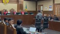 Eks Wamenaker Immanuel Ebenezer Gerungan alias Noel saat menghadapi sidang putusan di Pengadilan Tipikor Jakarta, Kamis, 4/6/2026 | Ist