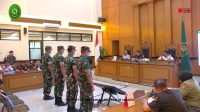 Sidang putusan kasus penyerangan Andrie Yunus di Pengadilan Militer II-08 Jakarta, Rabu, 10/6/2026 | YouTube YouTube Dilmil Jakarta