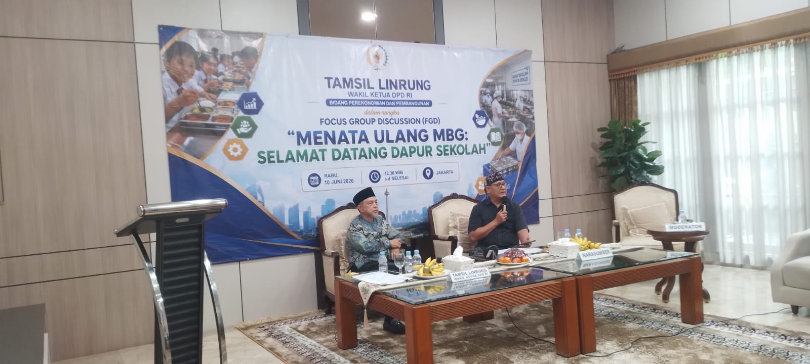 Waka DPD RI Desak Penataan Ulang MBG, Soroti Tata Kelola hingga Dugaan Praktik Setoran Dapur