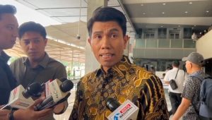 Juru Bicara Partai Gerindra Bahtra Banong di Kompleks Parlemen, Senayan, Jakarta, Rabu, 17/6/2026 | Novia Suhari/Forum Keadilan