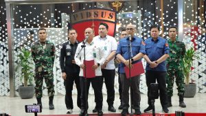 Kapuskenkum Kejagung Anang Supriatna (kiri) dan Direktur Penyidikan Jaksa Agung Muda Tindak Pidana Khusus (Jampidsus) Kejagung Syarief Sulaeman Nahdi (kanan) di Gedung Kejagung, Kamis, 18/6/2026 | Ist