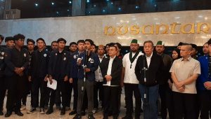 Konferensi pers usai audiensi mahasiswa dengan DPR di Kompleks Parlemen, Senayan, Jakarta, Jumat, 19/6/2026 | Novia Suhari/Forum Keadilan