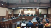 Petinggi Grup perusahaan Bara Jaya Utama (Grup BJU) Hendarto saat menjalani sidang putusan di Pengadilan Tipikor, Jakarta, Senin, 22/6/2026 | Syahrul Baihaqi/Forum Keadilan