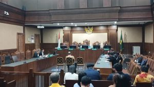 Petinggi Grup perusahaan Bara Jaya Utama (Grup BJU) Hendarto saat menjalani sidang putusan di Pengadilan Tipikor, Jakarta, Senin, 22/6/2026 | Syahrul Baihaqi/Forum Keadilan
