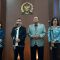 Wakil Ketua DPR RI Sufmi Dasco Ahmad dan Cucun Ahmad Syamsurijal bersama dengan Wakil Direktur Utama GoTo Catherine Hindra Sutjahyo (sebelah kiri Dasco), serta CEO Grab Indonesia Neneng Goenadi (sebelah kanan Cucun) di Kompleks Parlemen, Senayan, Jakarta, Selasa, 23/6/2026 | Novia Suhari/Forum Keadilan