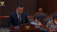 Hakim Yustisial Biro Hukum dan Humas Mahkamah Agung (MA) Adji Prakoso saat memberikan keterangan di Mahkamah Konstitusi (MK), Rabu, 24/6/2026 | YouTube Mahkamah Konstitusi