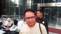 Mantan Direktur Jenderal Penyelenggaraan Haji dan Umrah (PHU) Kementerian Agama Hilman Latief di Gedung KPK, Jakarta, Rabu, 24/6/2026 | Muhammad Reza/Forum Keadilan