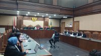 Eks Ketua Ombdusman Hery Susanto saat menghadapi sidang dakwaan di Pengadilan Tipikor Jakarta, Kamis, 25/6/2026 | Syahrul Baihaqi/Forum Keadilan