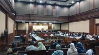Sidang kasus dugaan korupsi fasilitas pembiayaan ekspor LPEI di Pengadilan Tipikor Jakarta, Jumat, 26/6/2026 | Syahrul Baihaqi/Forum Keadilan