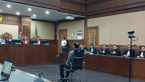 Nadiem Makarim saat sidang pembacaan vonis di Pengadilan Tipikor Jakarta, Selasa, 30/6/2026 | Syahrul Baihaqi/Forum Keadilan